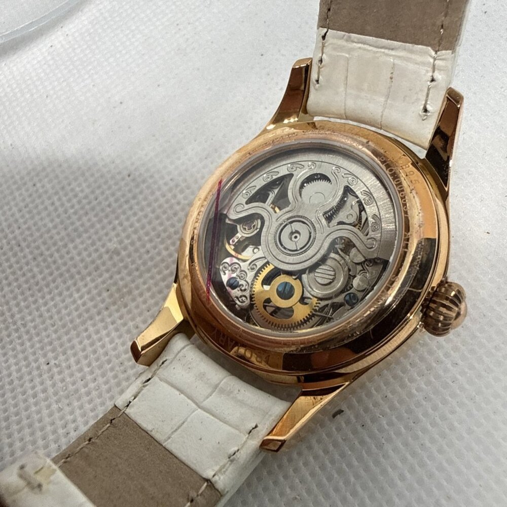 Ladies Rotary Diamond Watch RLS00029/41 Rose Gold Plated White Leather Swiss - Picture 8 of 10